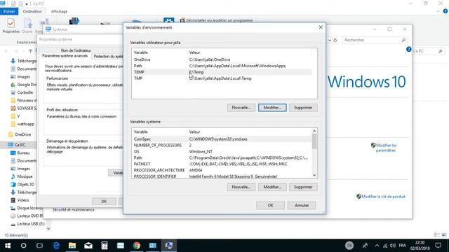 Déplacer le dossier des fichiers temporaires de Windows смотреть онлайн