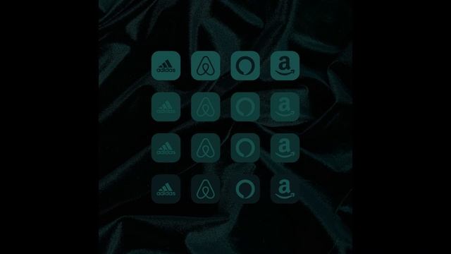 iOS 15 icons aesthetic emerald green and black смотреть онлайн