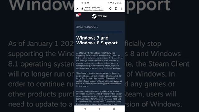 steam now will require windows 10 and windows 11 after 1/1/2022 смотреть онлайн