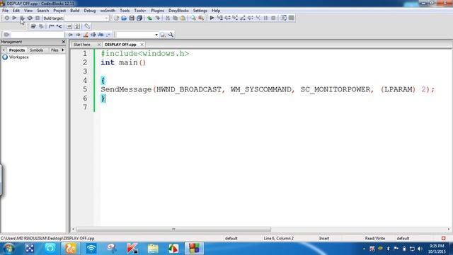 Make A Software For Display Off Your Computer by C++ смотреть онлайн