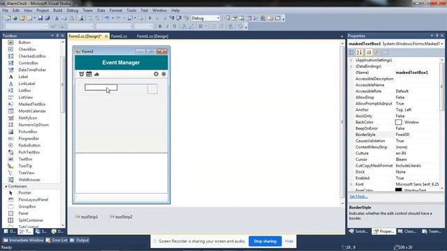 Create Event Manager Application in C# Part 1 смотреть онлайн
