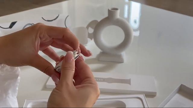 Apple series 7 watch unboxing | 45 mm Starlight смотреть онлайн