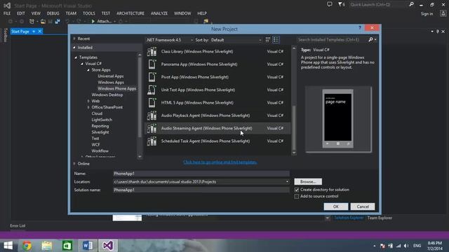 [ Tutorial Windows Phone 8.1 ] Số 01: Hướng dẫn tạo Project để lập trình ứng dụng Windows Phone 8.1 смотреть онлайн