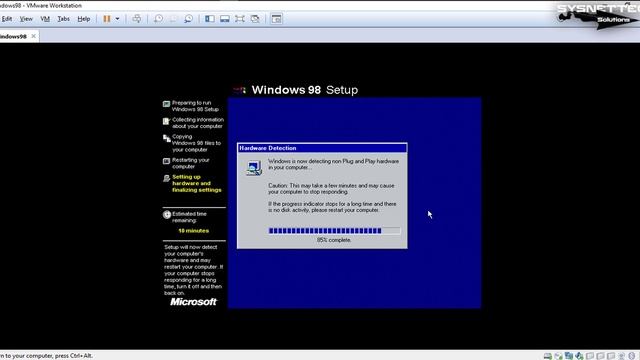 How to Install Windows 98 on VMware Workstation 15 / 14 | SYSNETTECH Solutions смотреть онлайн