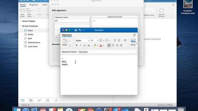 How to create email signature in Microsoft Outlook on macOS? смотреть онлайн