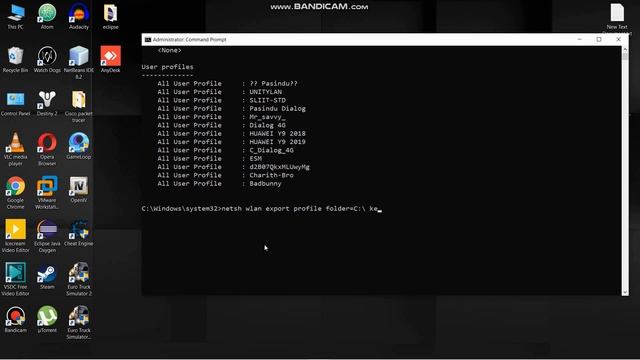 Find all WIFI Password Using CMD with one command || Windows 10/8.1/8/7 смотреть онлайн