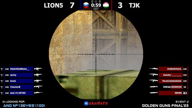 CS 1.6 LAN-турнир Golden Guns - 5 львов (Москва) vs TJK (Таджикистан) смотреть онлайн
