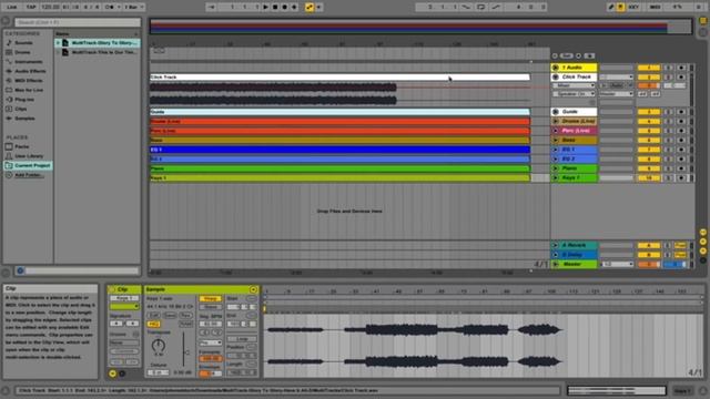 JARM Ableton Live Suite 9 Tutorial Setting tempo or BPM for songs in Ableton смотреть онлайн