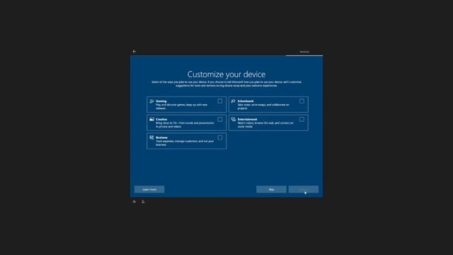 Windows 10 Build 20231 "Customize your device" смотреть онлайн