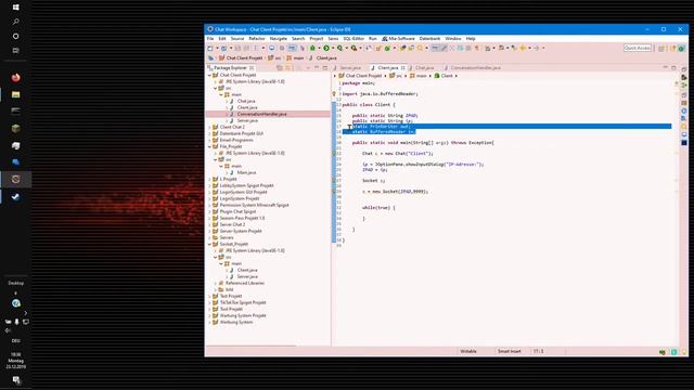 Java Gruppenchat Programmieren | Sockets #2 | Java Developer смотреть онлайн