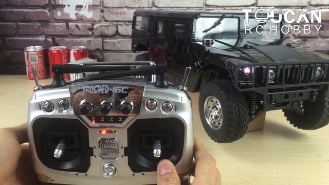 1/10 RC 4*4 U.S Civilian Hummer P415 Car it can refit with Sounds Lights and Metal Rack Bumper смотреть онлайн
