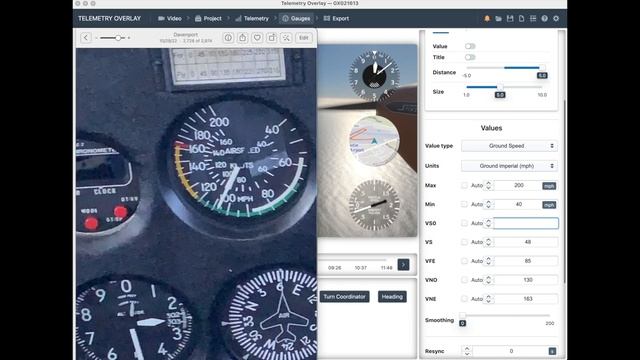 TelemetryOverlay Example using Foreflight as GPS data. (works well at 1.5x speed) смотреть онлайн