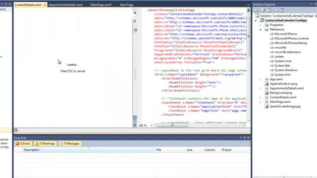 Contacts And Calender Test App for Windows Phone 7 смотреть онлайн