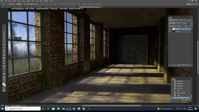 3d Model Corridor - Grunge windows (quick method) смотреть онлайн