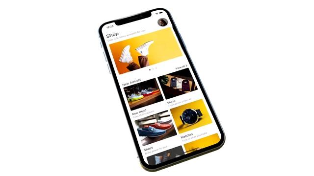 IOS Ecommerce App, Home Screen For IOS E-commerce App
