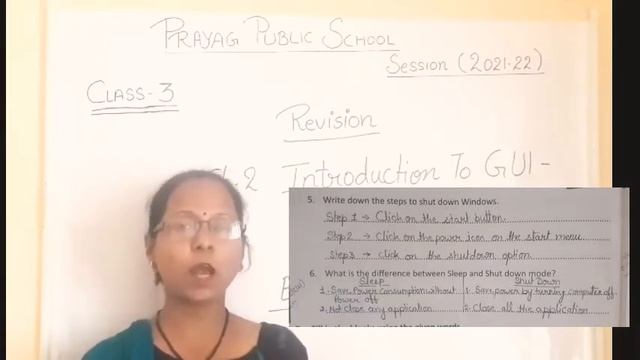 Class 3/ch 2/Introduction to GUI- window 10/Revision смотреть онлайн