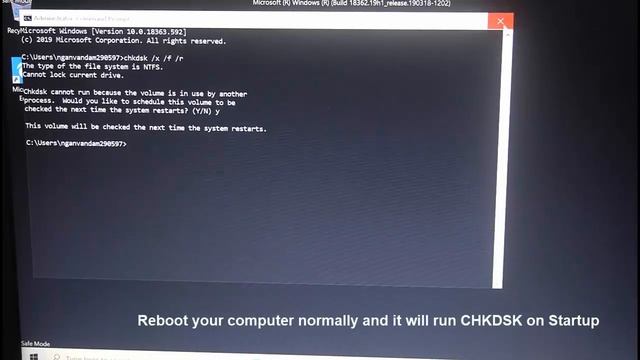 CHKDSK cannot open volume for direct access (FIXED) смотреть онлайн