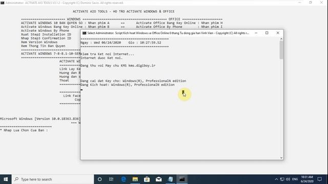 Hướng dẫn active windows 10/7 và Office 2013/2010 смотреть онлайн