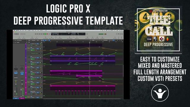 Logic Pro X Deep Progressive Template - The Call by Saftik Production смотреть онлайн