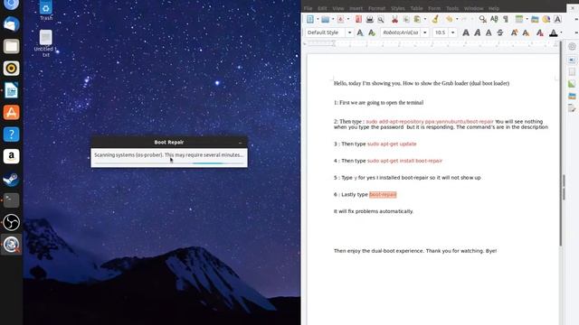How to fix Grub loader Dual boot loader not showing up in any version of ubuntu смотреть онлайн