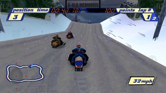 Sled Storm Gameplay EPSXe | Best PS1 Games | Emulator PS1 Android