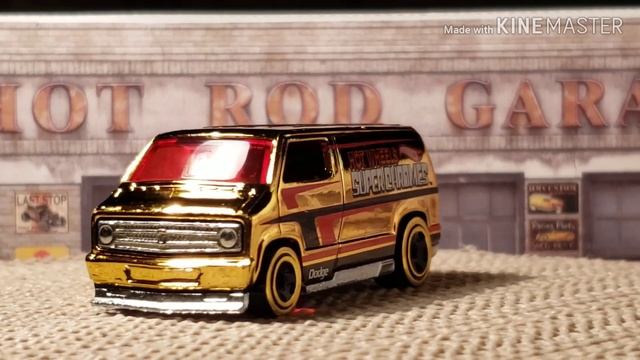 GARY'S HOT WHEELS COLLECTION Custom 77 Dodge Van Super Chrome смотреть онлайн