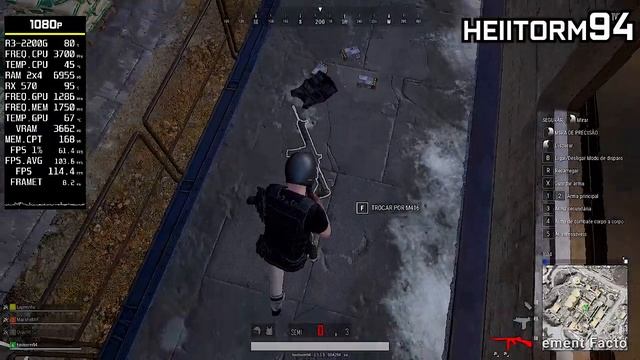 PUBG RYZEN 3 2200G RX 570 (Competitive settings) смотреть онлайн