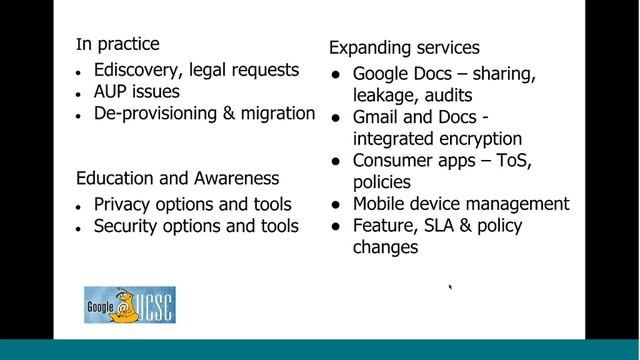 Security, Reliability and Data Protection in Google Apps - A Customer Perspective смотреть онлайн
