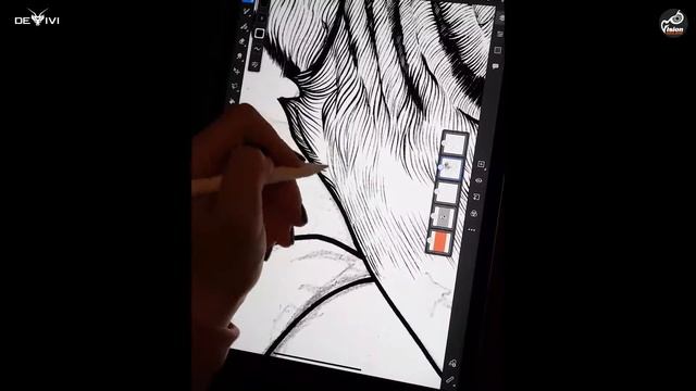 Создание принта с тиграми | Tiger Drawing смотреть онлайн