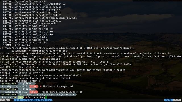 Debugging a kernel with eudyptula-boot смотреть онлайн