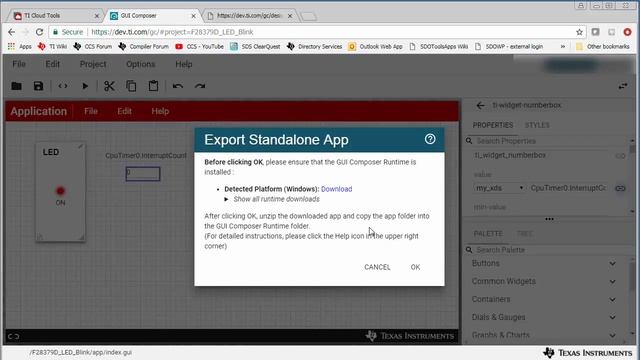 Exporting GUI Composer app to standalone app 2019 смотреть онлайн