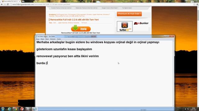 Bu Windows Orjinal Değil (çözüm)