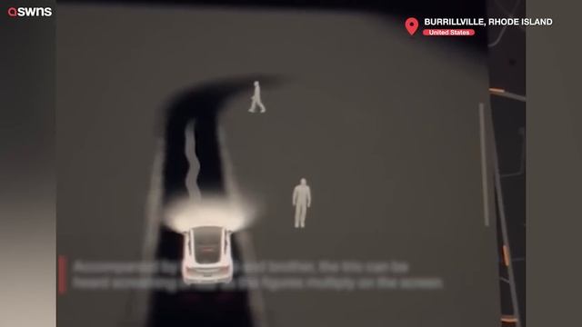 Eerie moment Tesla detected mysterious figures swarming graveyard | SWNS смотреть онлайн