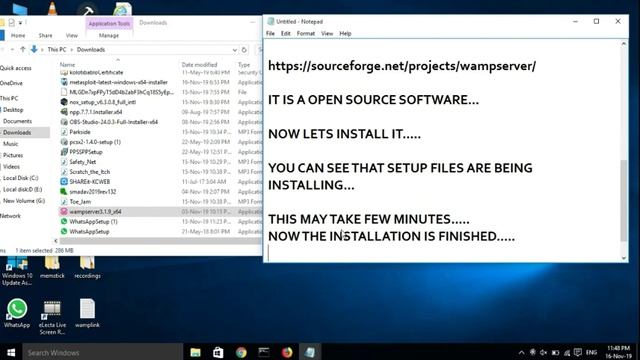 INSTALL WAMP SERVER ON YOUR PC FOR WINDOWS 10--PART-1 смотреть онлайн