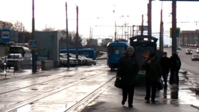 Трамваи Pesa 71-414 и МТТЧ в окраске "Московский транспорт" смотреть онлайн