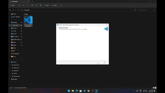 How To Install Visual Studio Code In Windows 11 смотреть онлайн