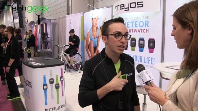 The Tech Geek interview with Kreyos at CES 2014 смотреть онлайн