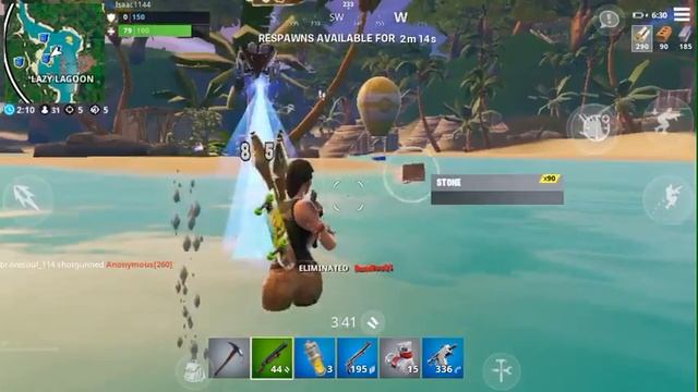 Fortnite game play IOS (power up/creative) смотреть онлайн