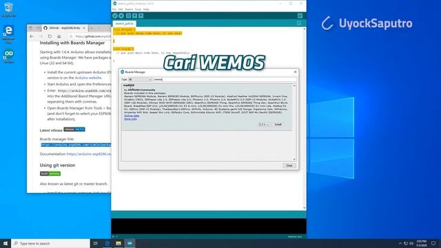 Cara menginstal WEMOS di Arduino IDE #WEMOS #ESP8266 смотреть онлайн