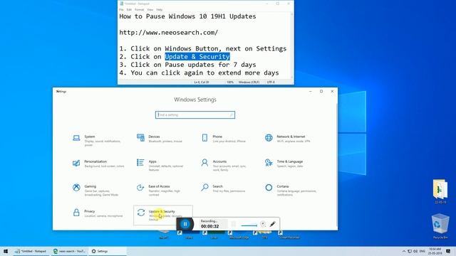 How to Pause Windows 10 19H1 Updates смотреть онлайн