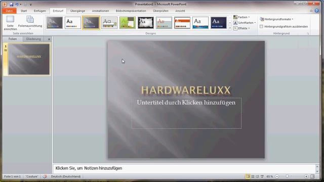 Hardwareluxx.de: Microsoft Powerpoint 2010 Beta смотреть онлайн