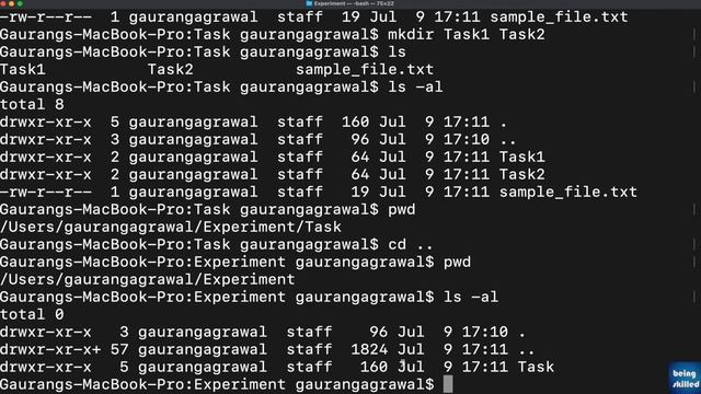 How to create, delete, copy, move files & directories on Terminal or Command Line in Linux/ macOS? смотреть онлайн