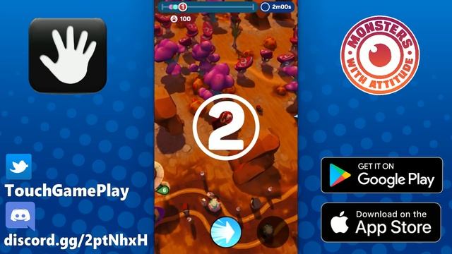 Monsters with Attitude - Flaregames - iOS / Android Gameplay смотреть онлайн