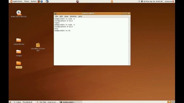 How to access root or shell in Ubuntu 9.04 смотреть онлайн