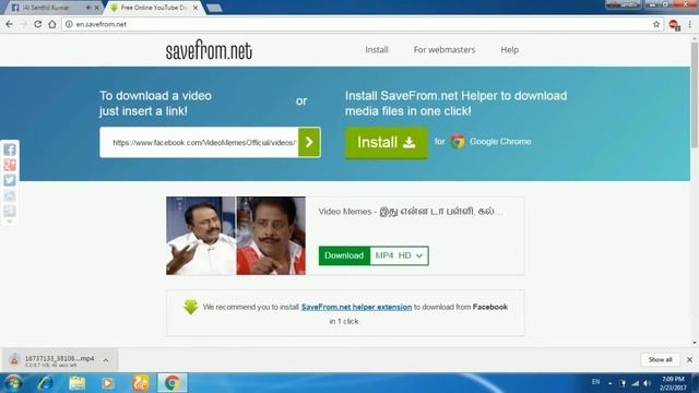 How to download facebook videos without any softwares (Tamil) смотреть онлайн