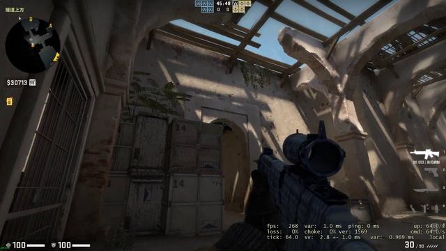 CSGO Dust2 Tunnel Smoke Window 64 tick смотреть онлайн