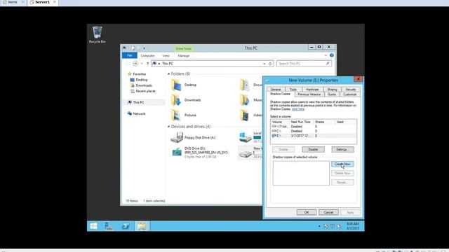 Windows Server 2012 R2- Volume Shadow Copies смотреть онлайн