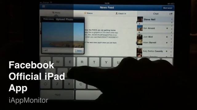 iPad Facebook Official Application Review - App Monitor смотреть онлайн
