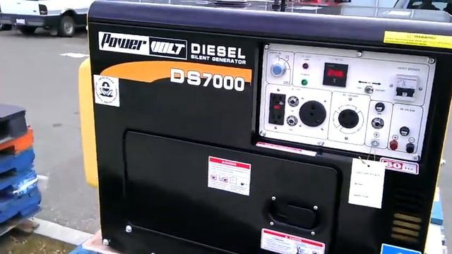 Powervolt 7000 watt diesel fired Generator смотреть онлайн