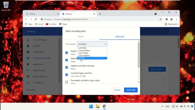 Windows 11: borrar el historial de navegación en Google Chrome en Windows 11 смотреть онлайн